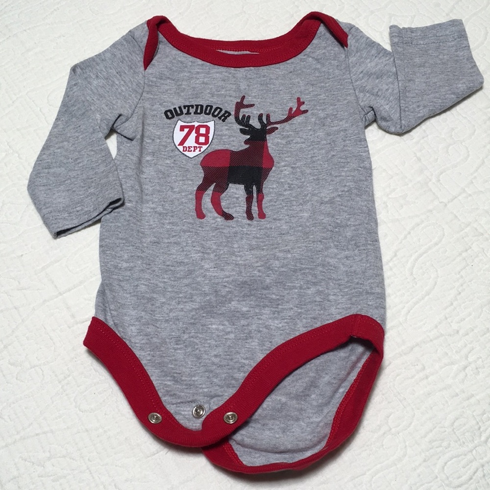 0-3m (6/$20) Winter Bodysuit by George